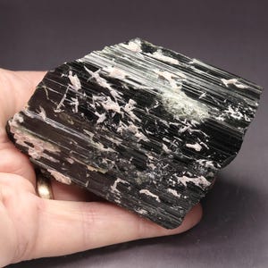 Green Elbaite Zoned Schorl Tourmaline Crystal with Albite, Minas Gerais Brazil, Large Mineral Specimen