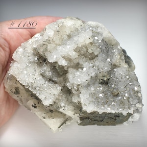 Large Green & Violet Fluorite Cubes with Sparkling White Quartz and Pyrite Druse, From the El Hammam Mine, Morocco