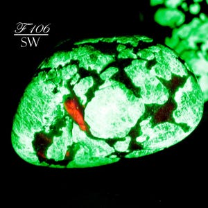 Four Franklin NJ Fluorescent Stones: Willemite, Calcite & Franklinite