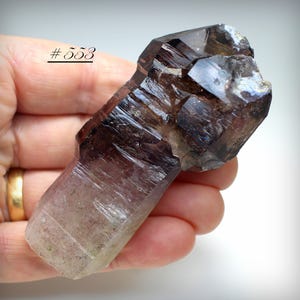 Amethyst Scepter - Large, Smoky-Amethyst SCEPTER Quartz Mineral Crystal, with High Luster and Sharp Crisp Edges, from Zimbabwe