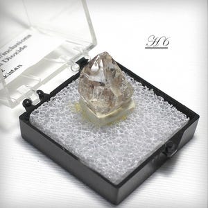 Clear Gemmy &quot;Herkimer&quot;-Type Quartz Crystal in Labeled Perky Box, from Pakistan - A Miniature