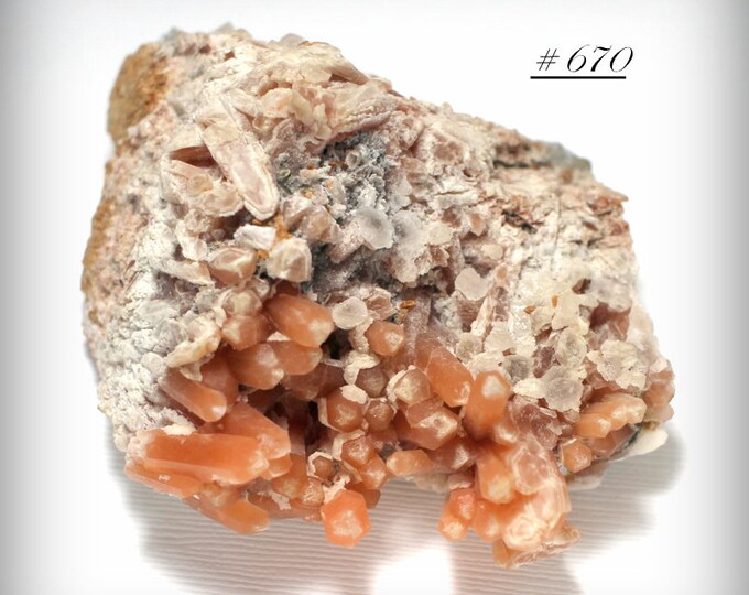 Peach Quartz Cluster Exceptional Peachcolored Quartz Etsy