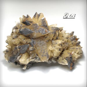 Large Yellow Calcite Crystal Cluster - Scalenohedral Calcite Crystal Mineral Crystal Specimen, from Morocco