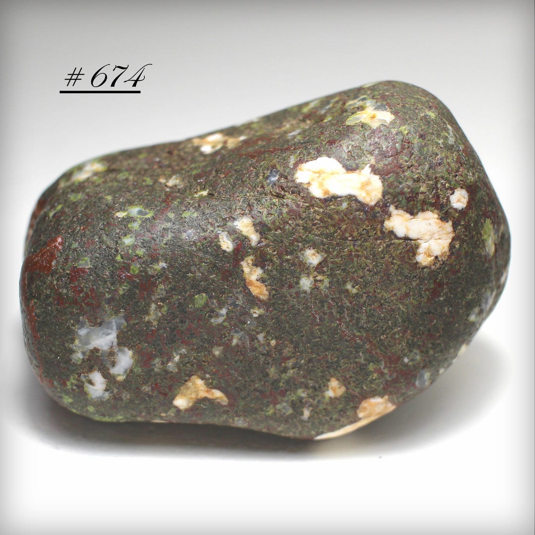 Amygdaloidal Porphyritic Basalt Cobble: Colorful Mineral Filled Rock ...