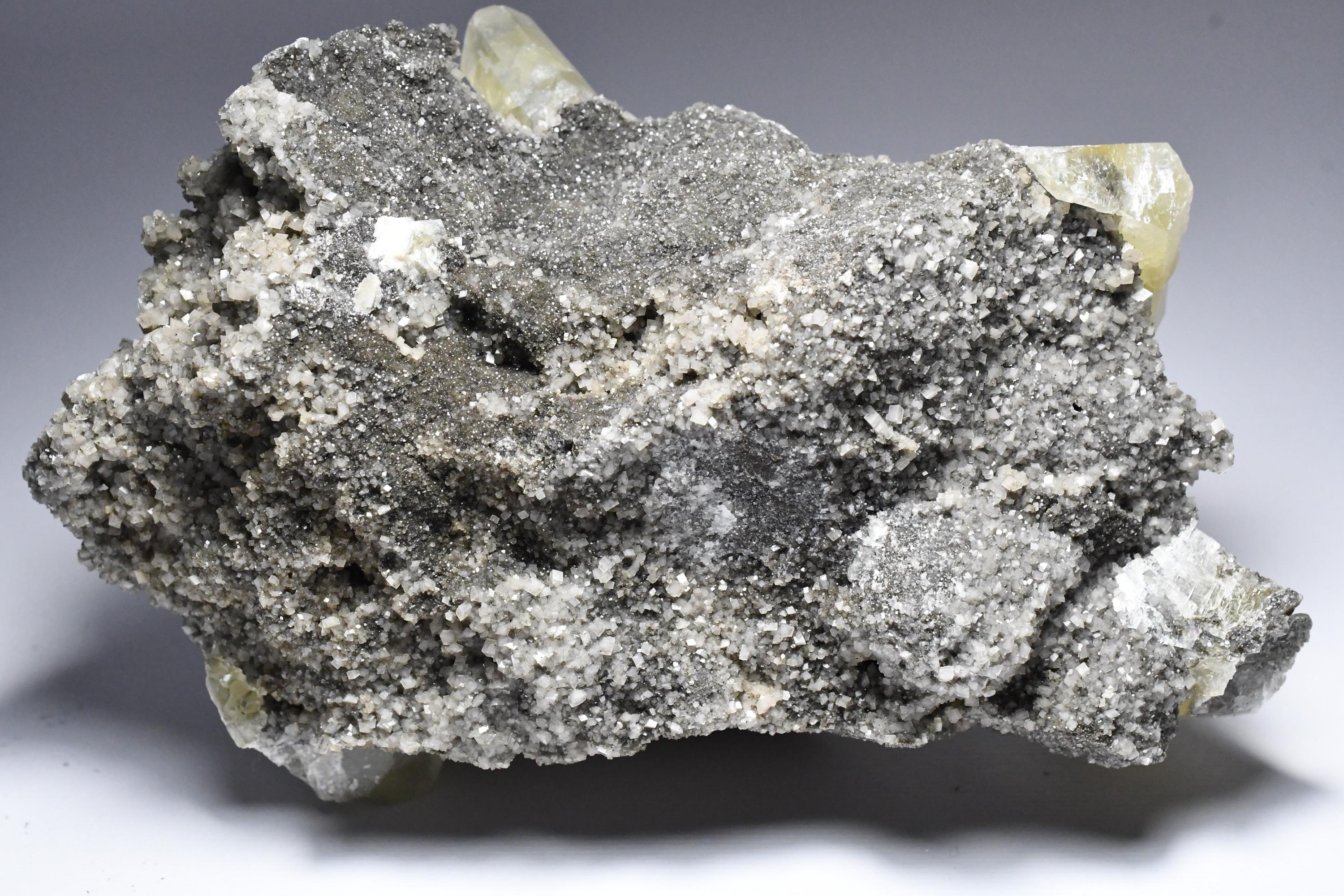 Nailhead-barrel Calcite Mineral Crystals, on Dolomite Crystals ...