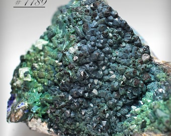 Linarite Chrysocolla Quartz Crystals: Grand Reef Mine, Arizona