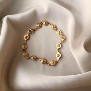 Simple yet elegant bracelet bathed in 24k gold or silver, made by hand in Paris, France image 1