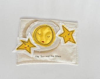 Space Sensory Tile, Kinderzimmer Dekor - Handgemachtes Stoff Quiet Book