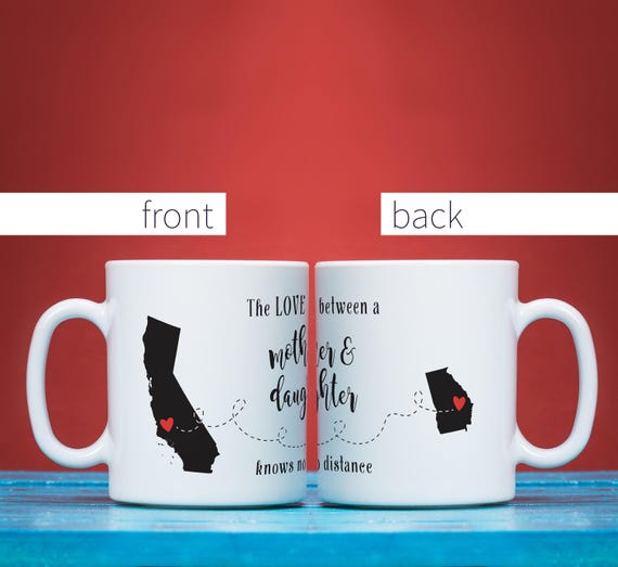 the love between a mother and daughter knows no distance mug