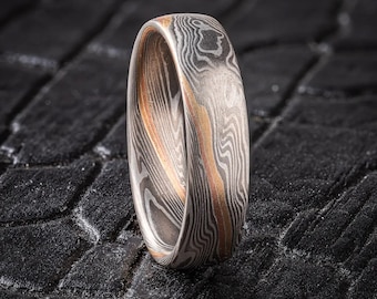 Doppelstratum Mokume Gane Band