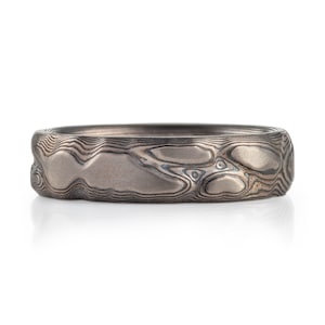 Textured Mokume Gane Ring in Guri Bori Pattern