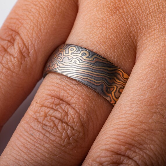 Mokume gane rings near cheap me