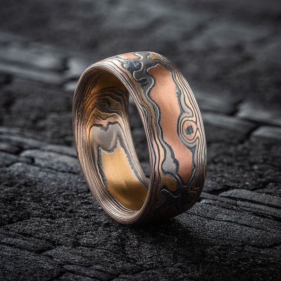 Etsy mokume gane clearance