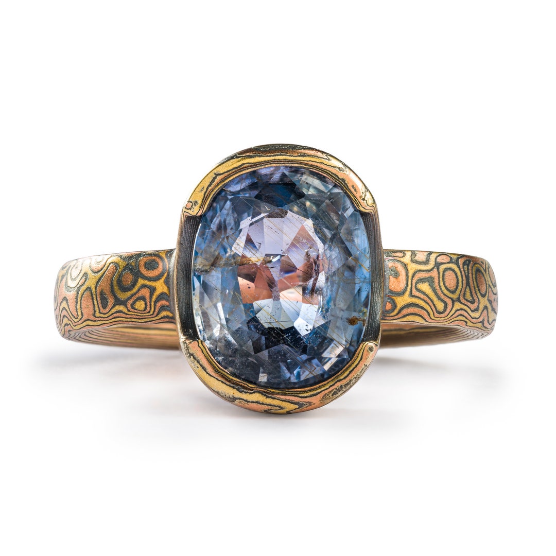 Mokume Gane Engagement Ring