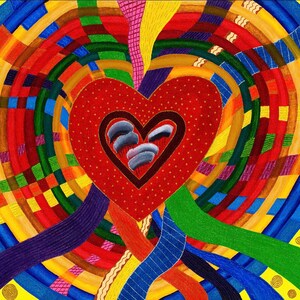 Sue’s Woven Tapestry of Love 1 (Red)
