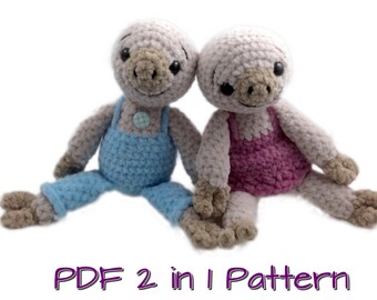 Sloth Crochet Pattern PDF File Amigurumi Pattern Sloth Plushie Instant Download