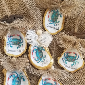 Customized Blue Crab Ornament