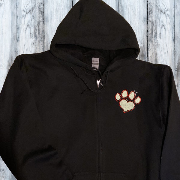 Dog Paw Prints Hoodie - Etsy