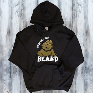 Sudadera con capucha de dragón barbudo: Respeta la barba del reptil