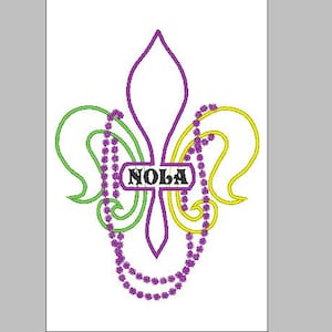 Fleur De Lis Applique Machine Embroidery Digital File