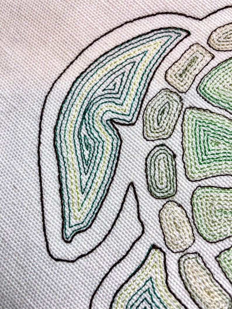 Tribal Turtle Machine Embroidery Digital Download 8x8 Hoop - Etsy