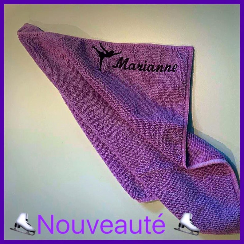 Personalized Towel Patinage Skating Ice Skate Blade Etsy