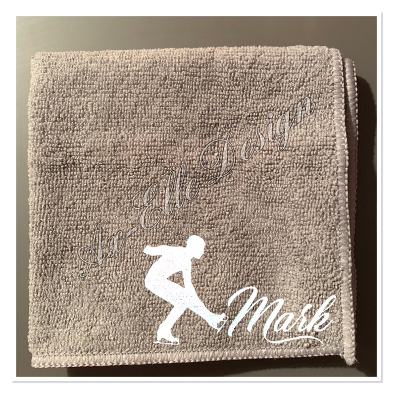 Personalized Towel Patinage Skating Ice Skate Blade Etsy