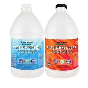 Epoxy Resin, Clear 2 Part kit, Epoxy countertops, Resin Art, Resin Craft, Create Resin Crafts, Keychains, Coasters, 1:1 Ratio- 1 Gallon kit