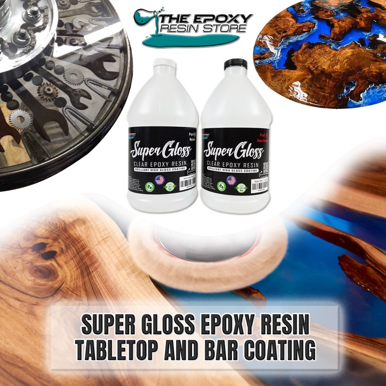 Crystal Clear Epoxy Resin: High Gloss Coating, UV Stable image 4