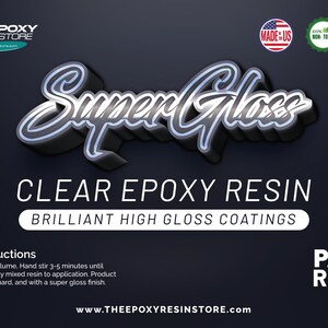 Crystal Clear Epoxy Resin: High Gloss Coating, UV Stable image 9