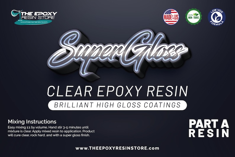 Crystal Clear Epoxy Resin: High Gloss Coating, UV Stable image 9
