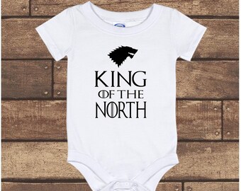 Baby Game of Thrones T-Shirt /"Future King in the North/" Funny GOT Tee Gift