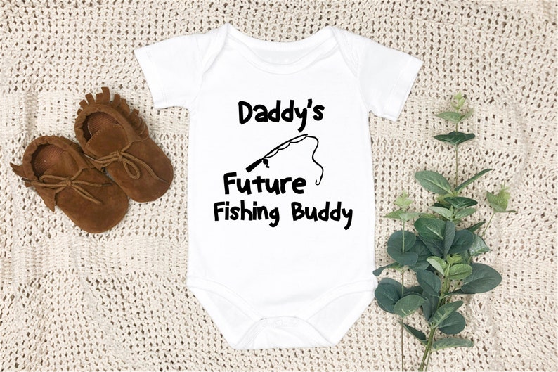 Daddy's Fishing Baby Onesie Future Fishing Buddy Etsy