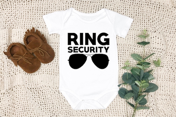 Ring Security Wedding Party Print Baby Onesie Bodysuit - Etsy