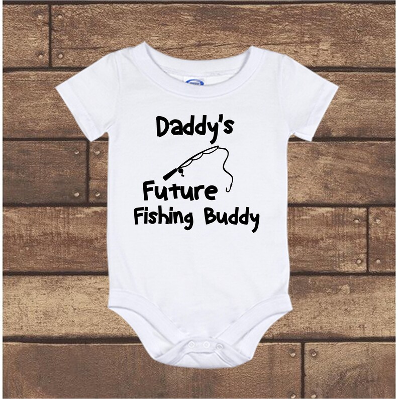 Daddy's Fishing Baby Onesie Future Fishing Buddy Etsy