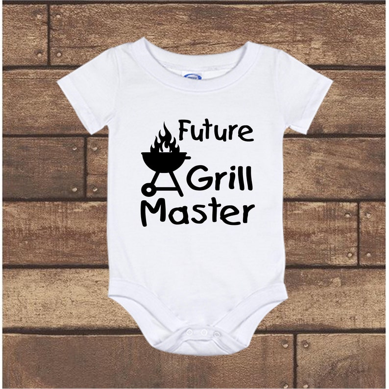 Future Grill Master Baby Onesie BBQ Bodysuit Pregnancy Etsy