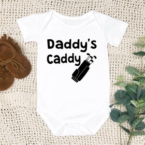 Daddy&#39;s Caddy Golf baby Onesie - Golf Bag - Short Sleeve - Long Sleeve