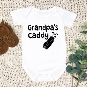 Grandpa&#39;s Caddy Golf baby Onesie - Golf Bag - Short Sleeve - Long Sleeve