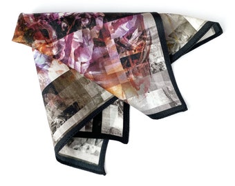 Art Series - Within the Circumstance - Silk Satin Pocket Square Gift For Men Handkerchief