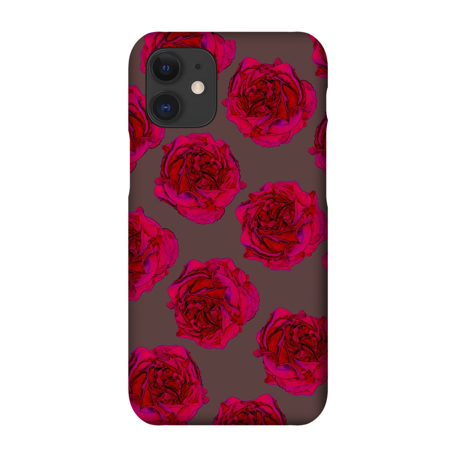Fuchsia Pink Rose Slim Iphone 12 11 Pro Max Case Iphone 12 Etsy