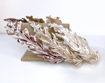Custom Color Silk Velvet Oak Leaf Hair Crown Wreath Halo