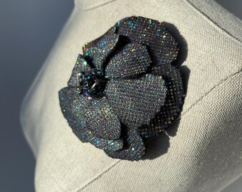 Starlight Couture Dragon Scale Flower Pin Brooch