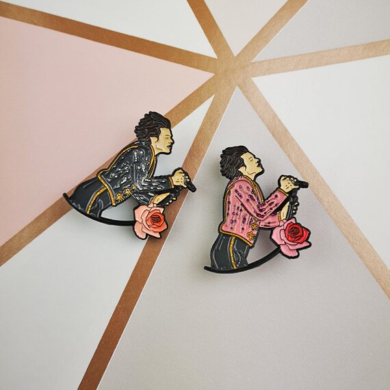 Harry Styles London La Suit Enamel Pin One Direction Gifts For Her Gifts For Daughter Gift Ideas Easter Gift Birthday Gift
