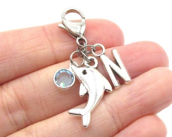 Dolphin Anchor Zipper Pull Dolphin Gift Dolphin Lobster Clasp Dolphins Anchor Zipper Pull Dolphin Animal Anchor Zipper Pull-HZ0012 Dolphins Dolphin Jewelery