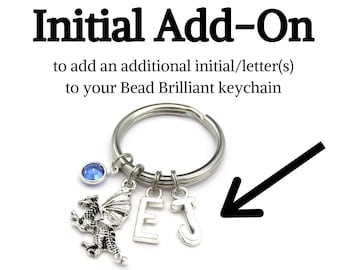 Add an Initial Charm- for Bead Brilliant keychains only