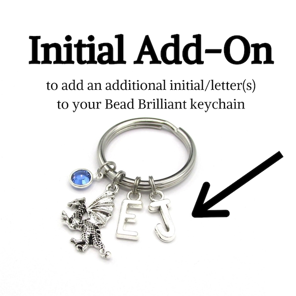 Add an Initial Charm- for Bead Brilliant keychains only