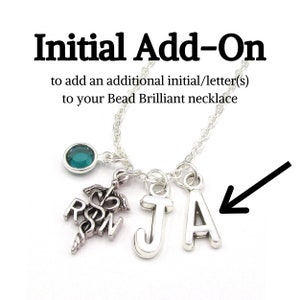 Add an Initial Charm- for necklaces only