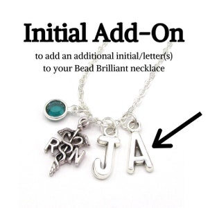 Add an Initial Charm for necklaces only image 1