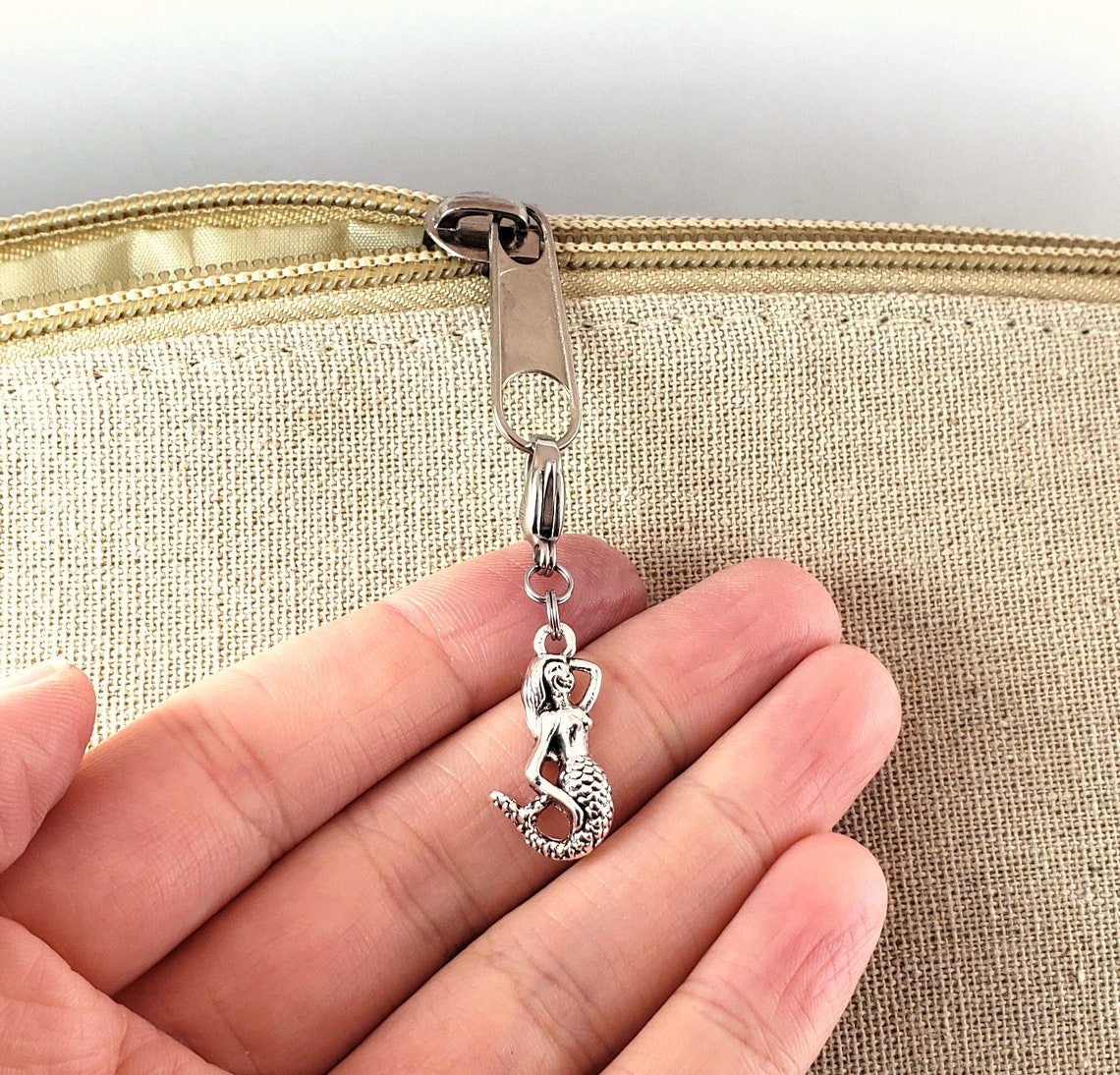 Mermaid Zipper Pull Mermaid Pull Mermaid Bag Charm Mermaid Etsy