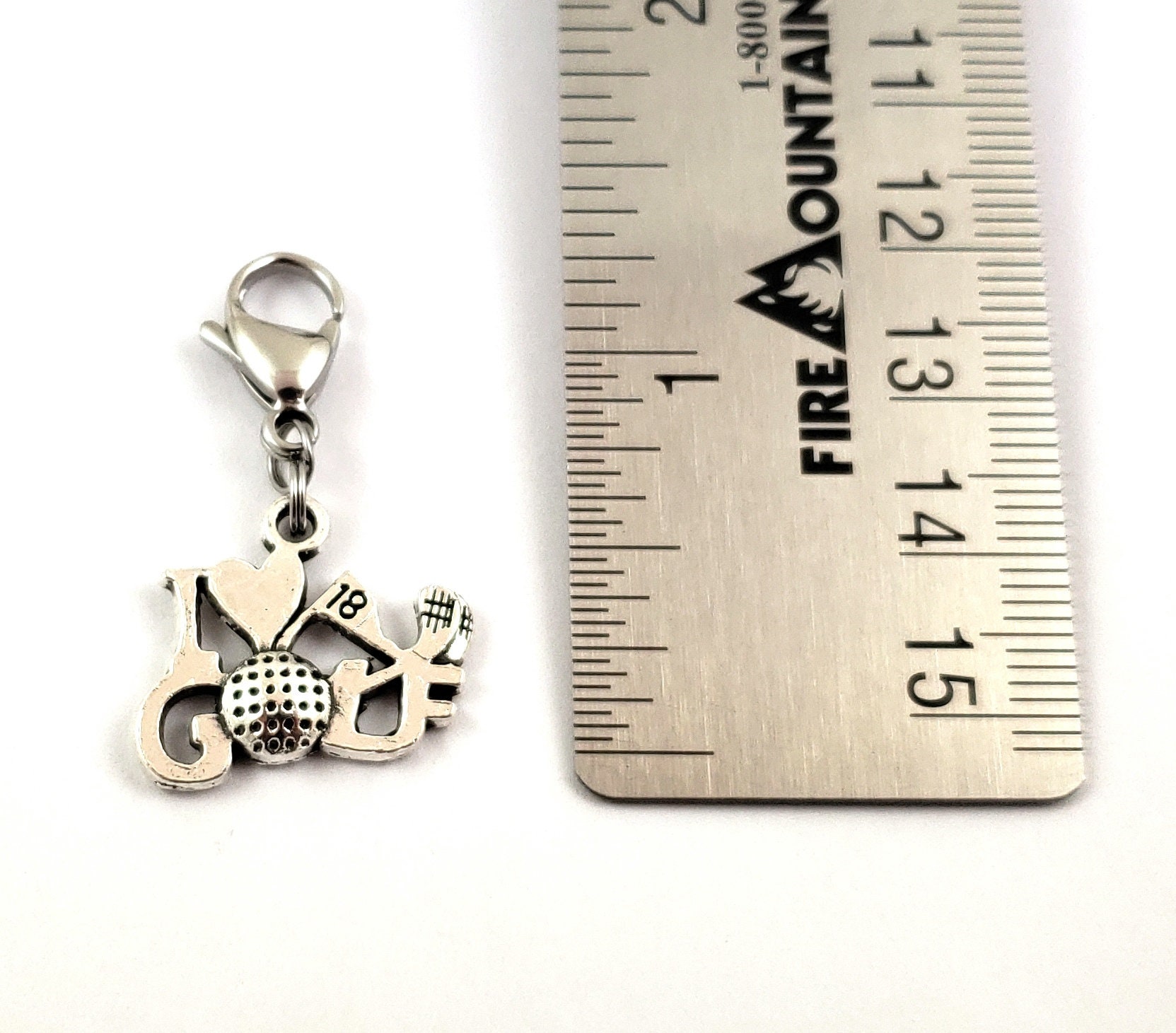 I Love Golf Zipper Pull Golf Purse Pull Golf Gift Golf Etsy